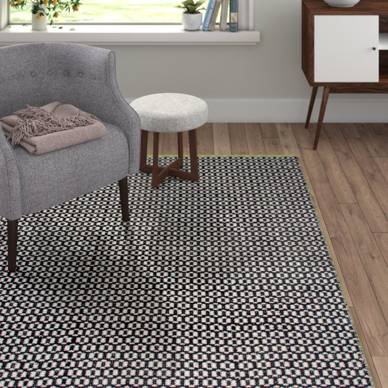 World Menagerie Estate Handwoven Black Outdoor Rug Wayfair.co.uk